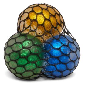 3-in-1 Glitter Mesh Ball Fidget Toy