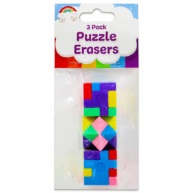 3D Puzzle Erasers: Pack of 3