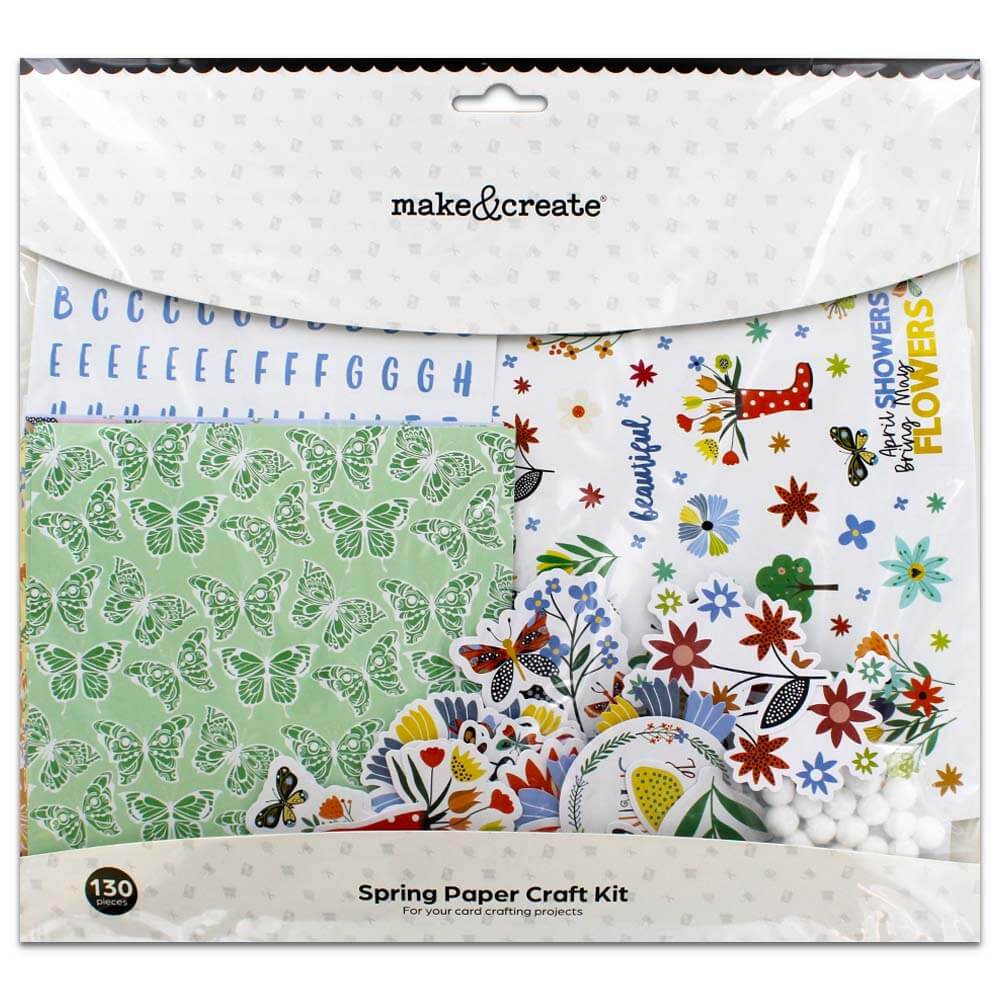 Spring Floral Paper Craft Kit Spring Floral Paper Craft Kit