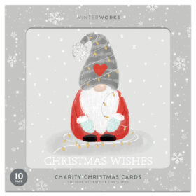 Charity Christmas Wishes Gonk Christmas Cards: Pack of 10
